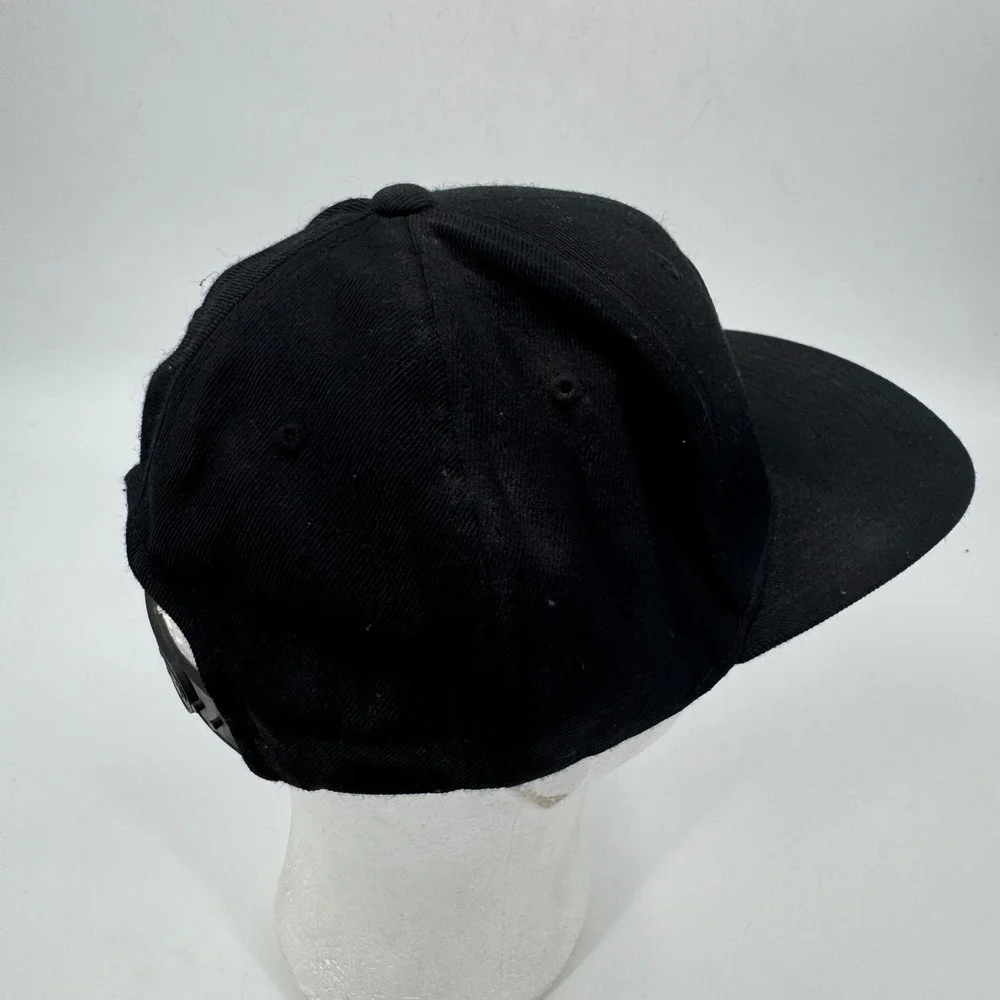 Swimbait Underground Yupoong Snapback Hat‎ Black Embroidered SU Logo Wool Blend